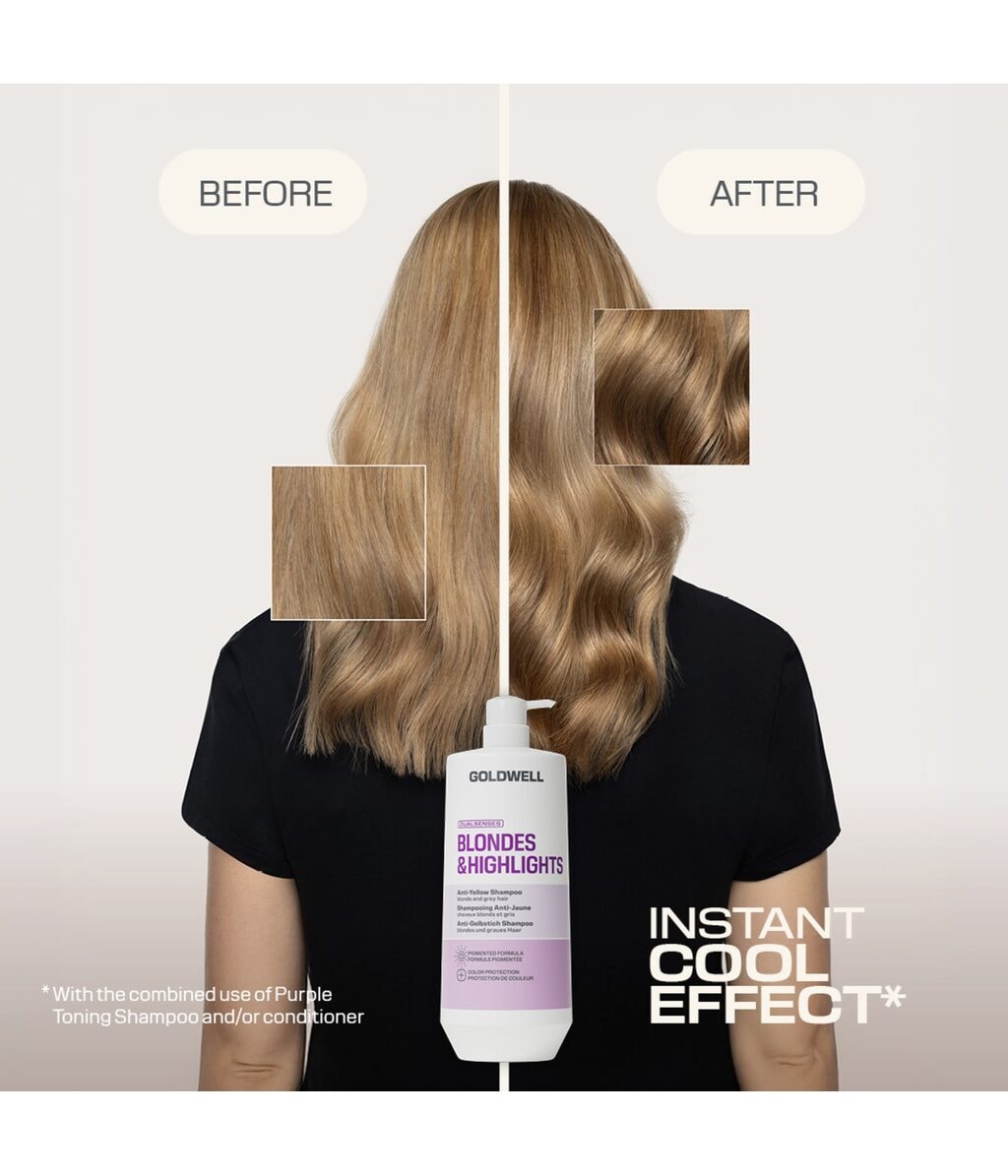 Кондиционер для волос Goldwell Dualsenses Blondes & Highlights против желтизны, для светлых волос, 100 мл — фото 2