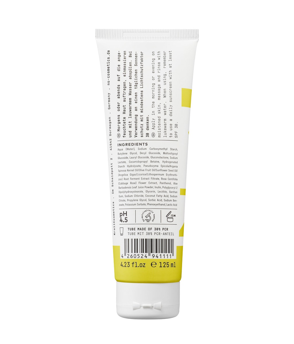 Очищающее средство для лица No Cosmetics pure today AHA PHA Cleanser мягкое, для чувствительной и жирной кожи, 125 мл — фото 2