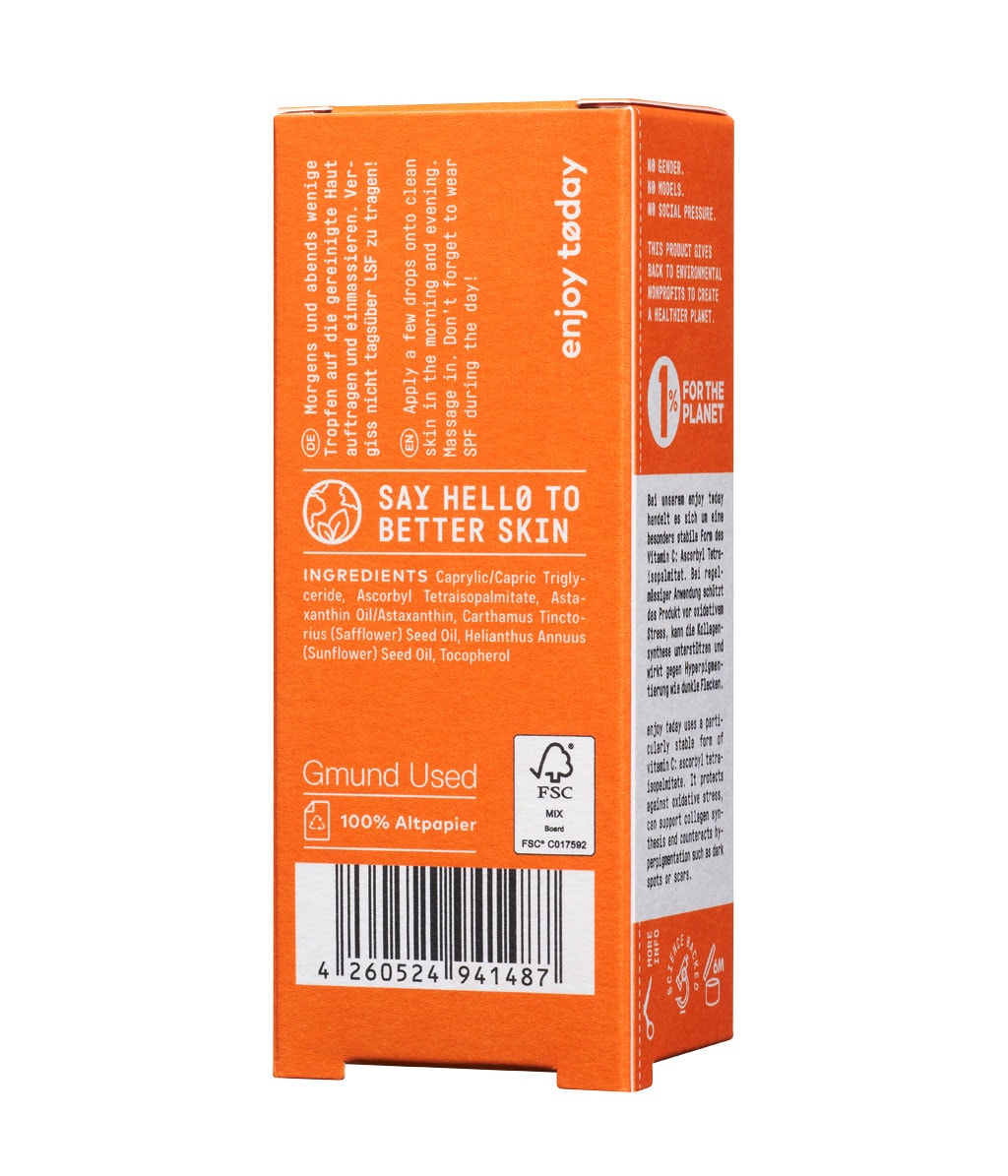 Сыворотка для лица No Cosmetics enjoy today Vitamin C Serum, с витамином C 10%, для кожи с пигментацией, 20 мл — фото 4