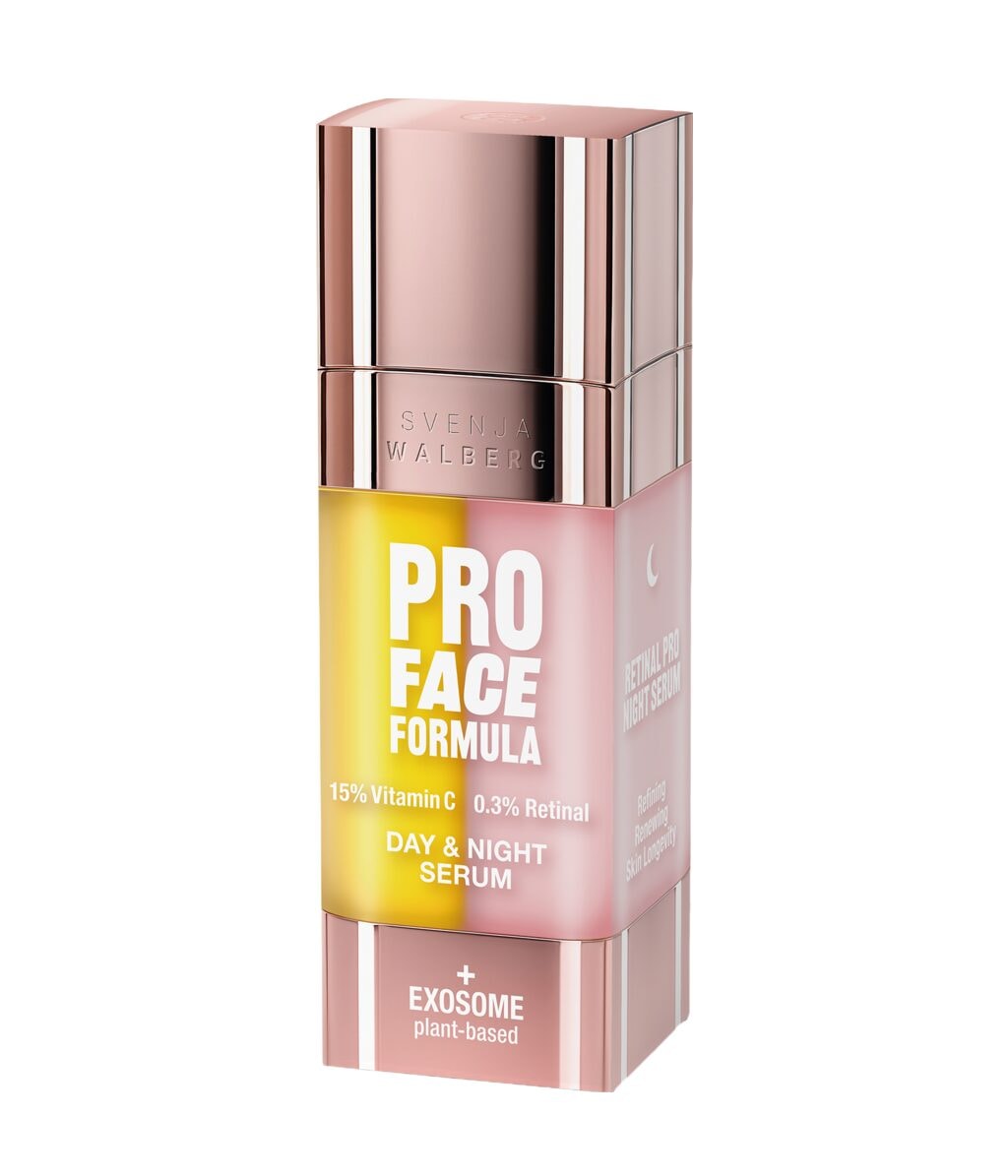 Набор сывороток для лица Svenja Walberg Pro Face Formula Day & Night, с витамином C 15% и ретиналем 0,3%, 30 мл — фото 4