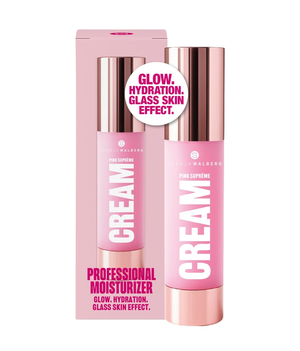 Увлажняющий крем для лица Svenja Walberg Pink Supreme Cream, с комплексом GlassSkinPro 5%, 50 мл