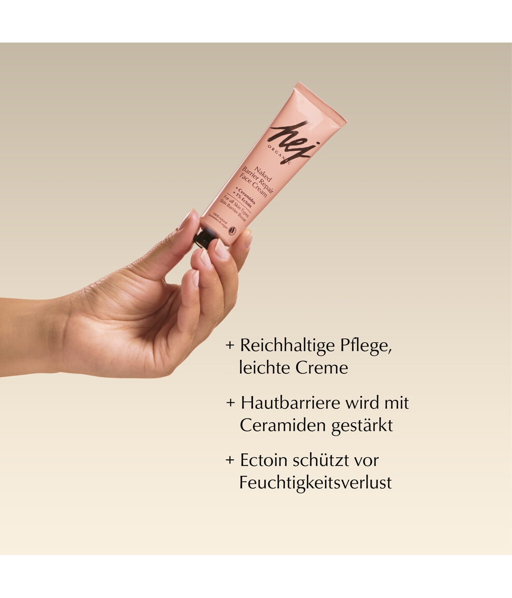 Крем для лица Hej Organic Naked Barrier Repair увлажняющий, восстанавливающий барьер, 30 мл — фото 2