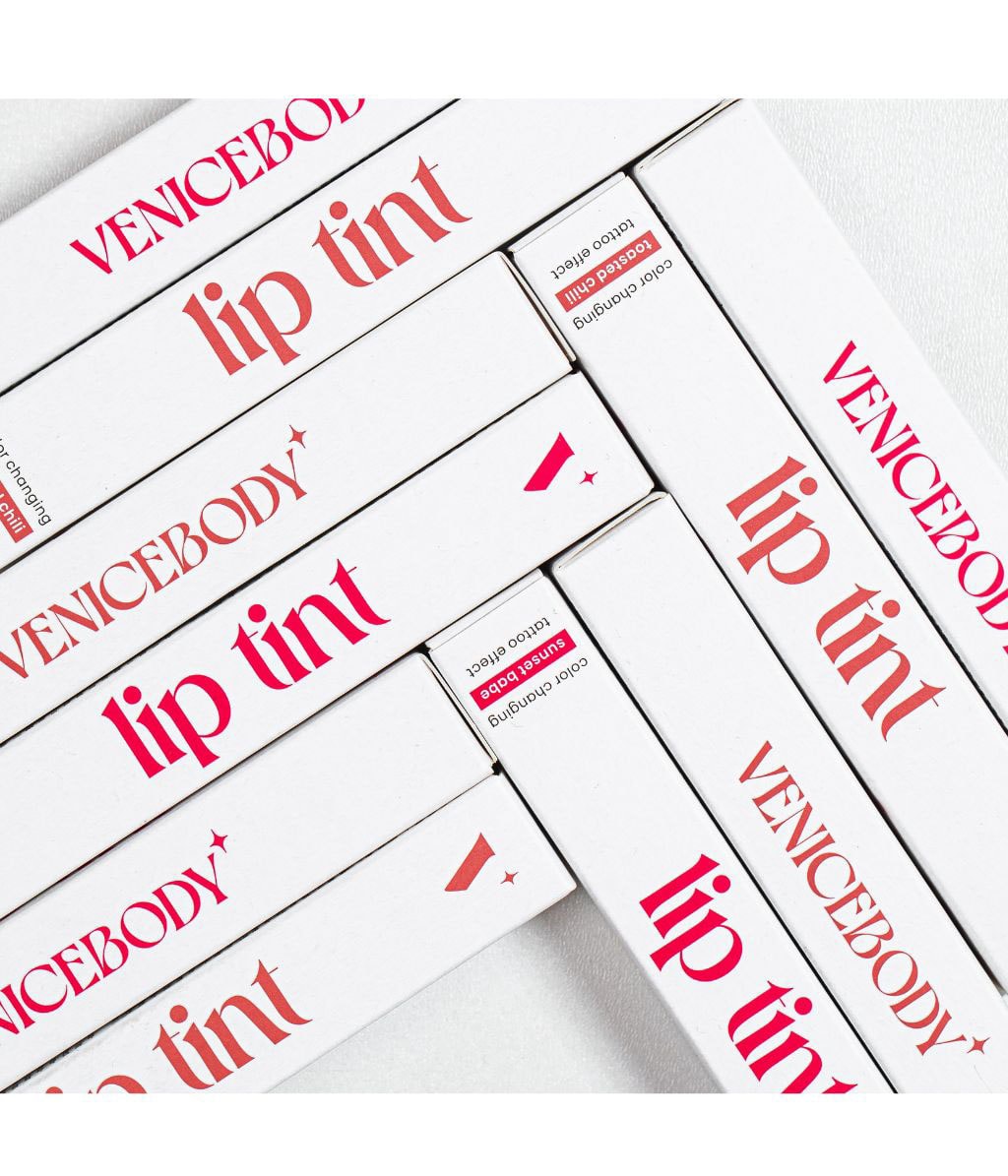 Тинт для губ Venicebeauty Lip Tint Tattoo Effect стойкий, меняющий цвет, оттенок Sunset Babe, 3 мл — фото 4