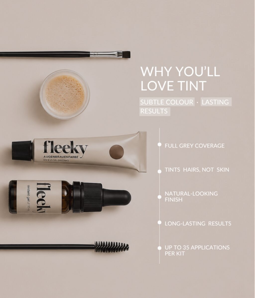 Краска для бровей fleeky Brow Tint Kit, набор для окрашивания, оттенок Black — фото 4