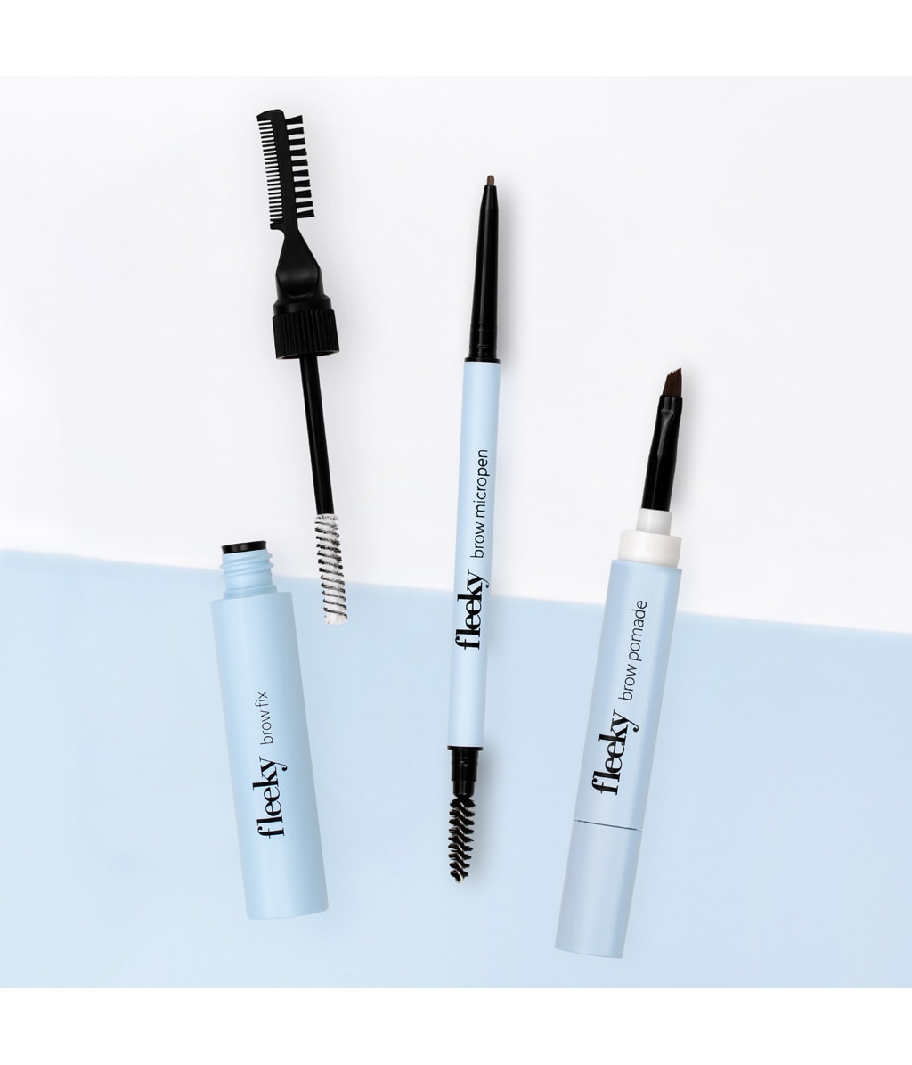 Набор для бровей fleeky Brow Kit, 3 предмета, оттенок Brown — фото 5
