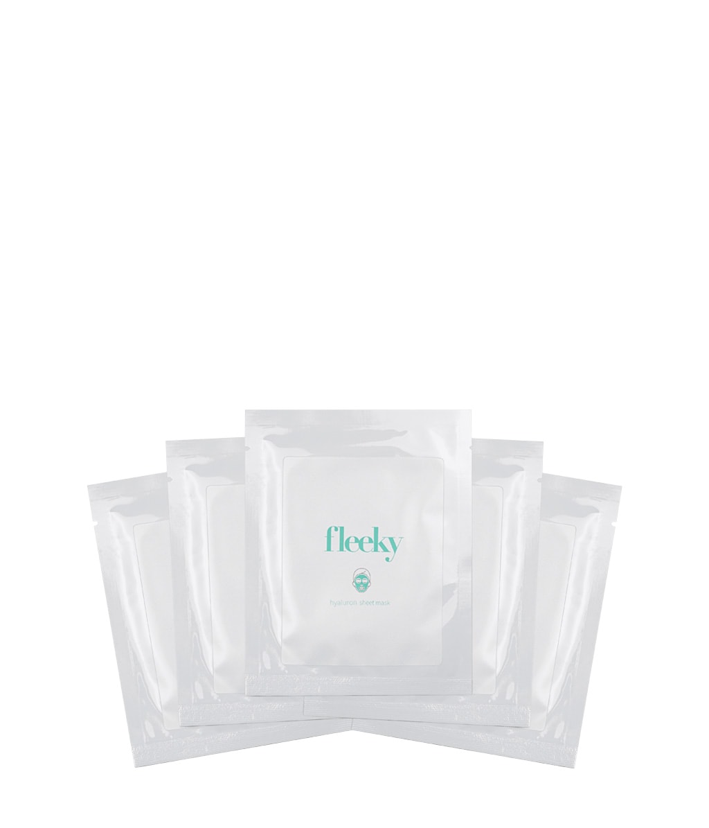 Тканевые маски для лица Fleeky Hyaluron Sheet Mask, с гиалуроновой кислотой, подтягивающие, 5 шт