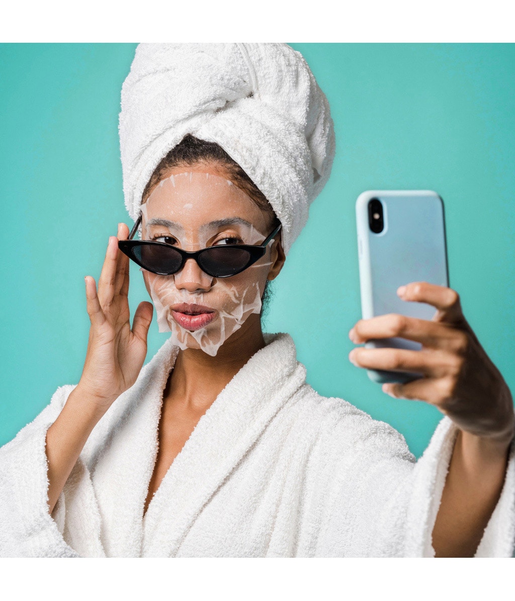 Набор Fleeky Collagen Sheet Mask + Roller, тканевые маски с коллагеном и роллер, 5 шт — фото 2