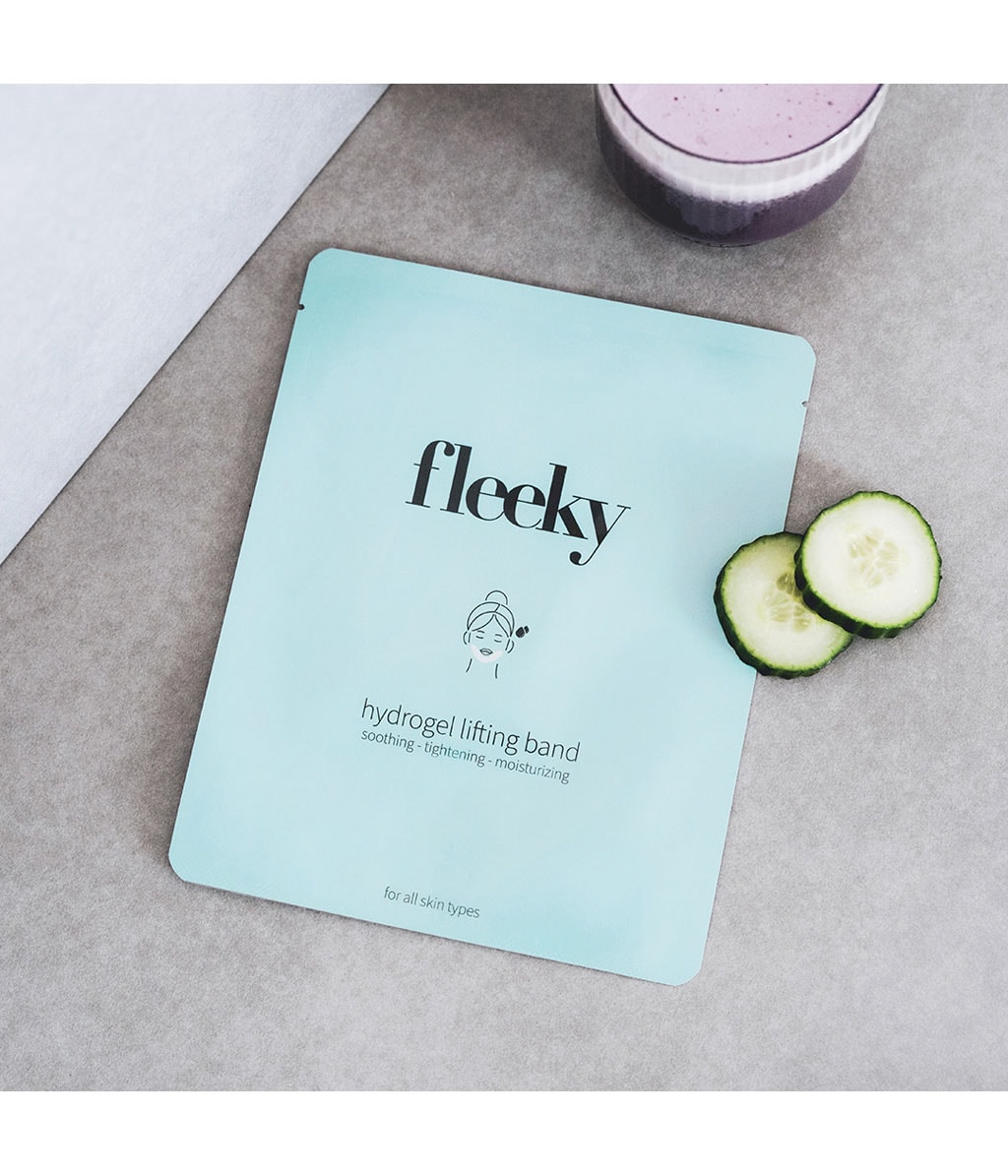 Гидрогелевые лифтинг-маски для лица Fleeky Hydrogel Lifting Band, против морщин, увлажняющие, 3 шт — фото 3