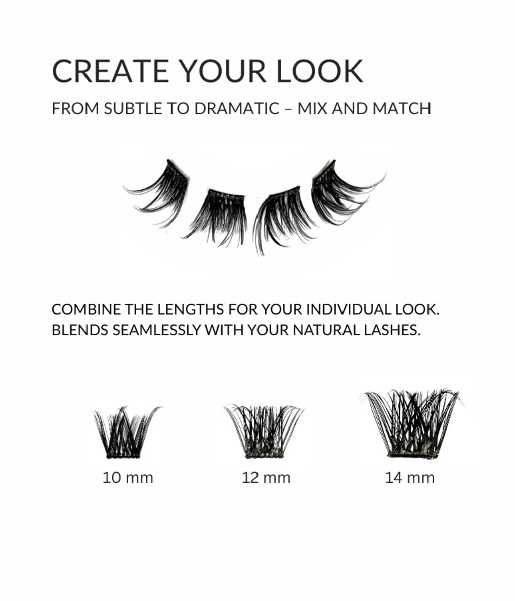 Пучки ресниц fleeky Press-On Lashes Meet the Parents, самоклеящиеся, естественный эффект, 50 шт — фото 6