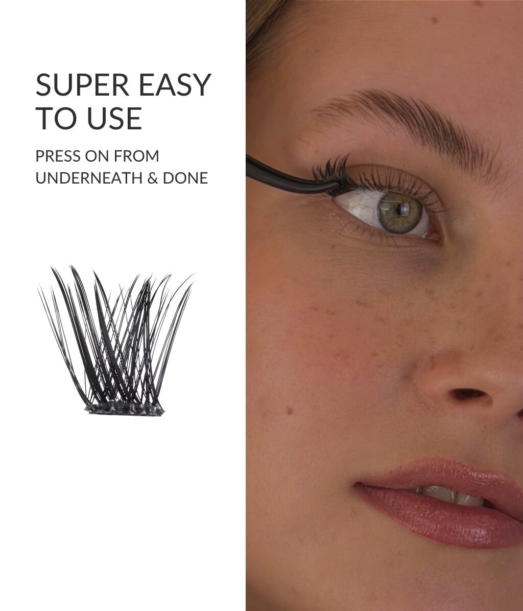 Пучки ресниц fleeky Press-On Lashes Natural, самоклеящиеся, естественный эффект, 50 шт — фото 5