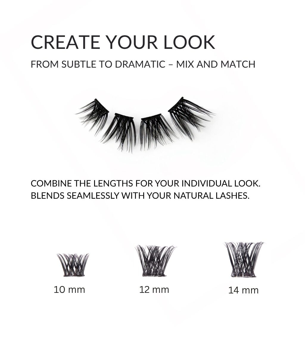 Пучки ресниц fleeky Press-On Lashes Natural, самоклеящиеся, естественный эффект, 50 шт — фото 6