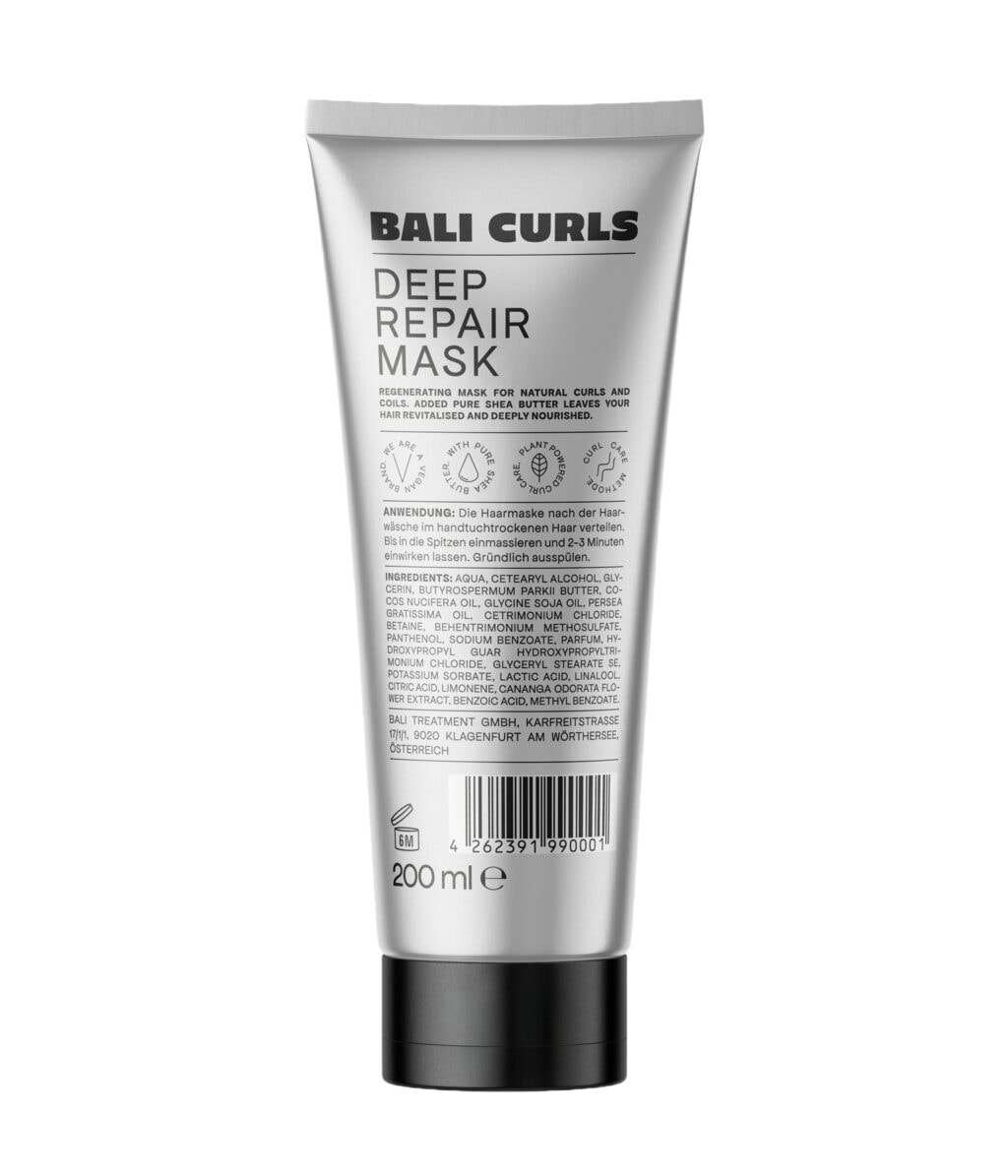 Маска для волос Bali Curls Deep Repair увлажняющая, против пушения, для кудрявых и волнистых волос, 200 мл — фото 2