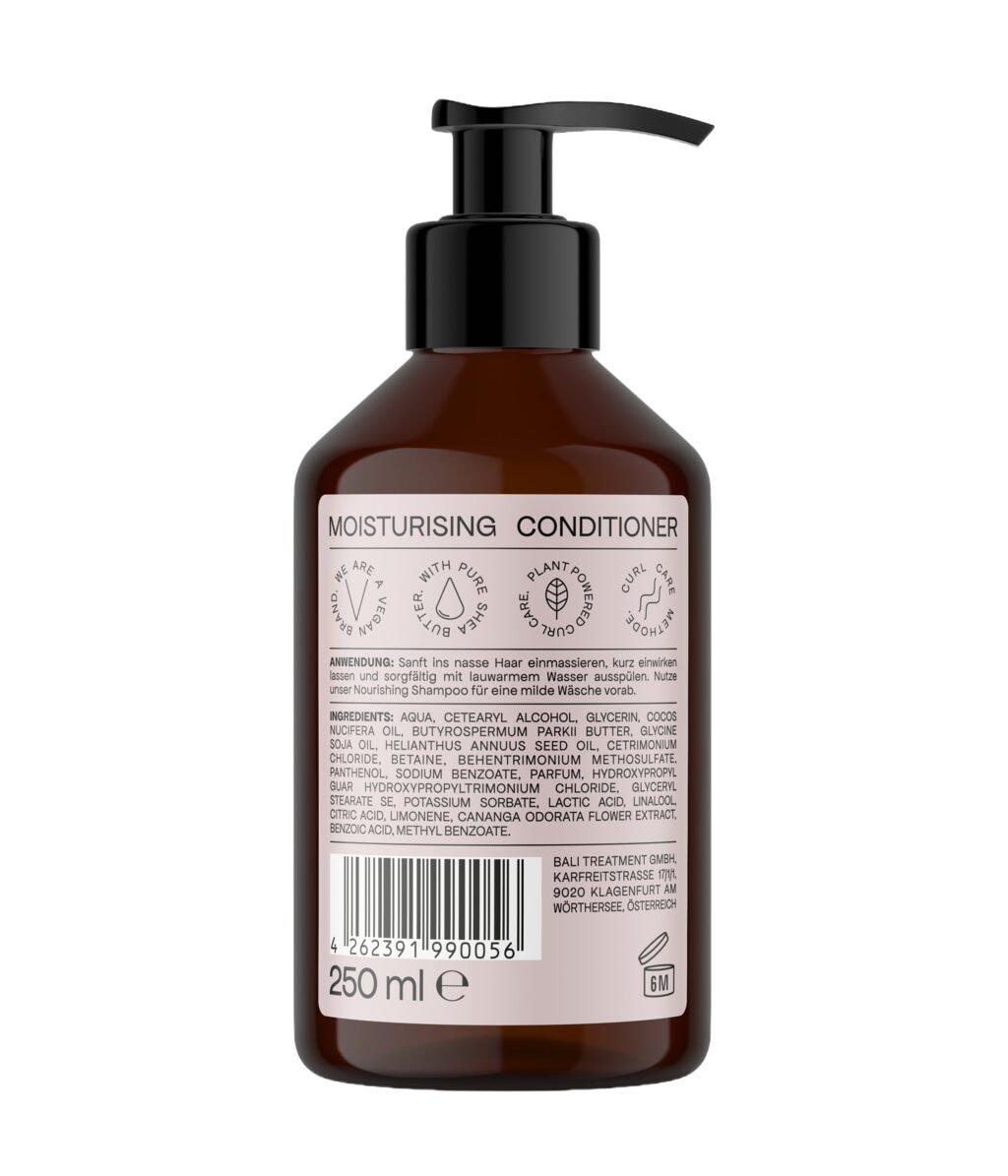 Кондиционер для волос Bali Curls Moisturising увлажняющий, против пушения, для кудрявых волос, 250 мл — фото 2