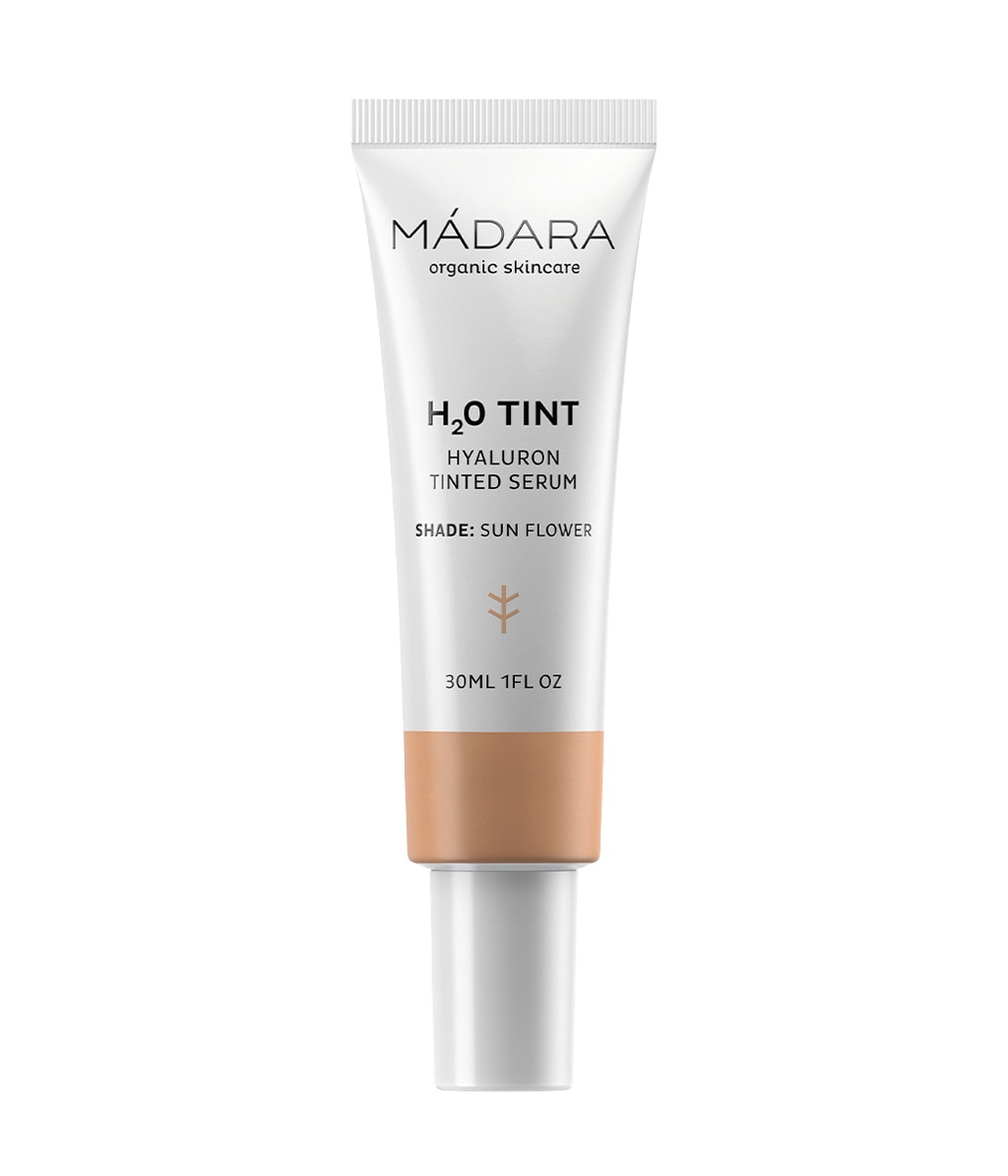 Тонирующая сыворотка для лица Madara H2O Tint Hyaluron Tinted Serum, увлажняющая, оттенок 3 Sun Flower, 30 мл