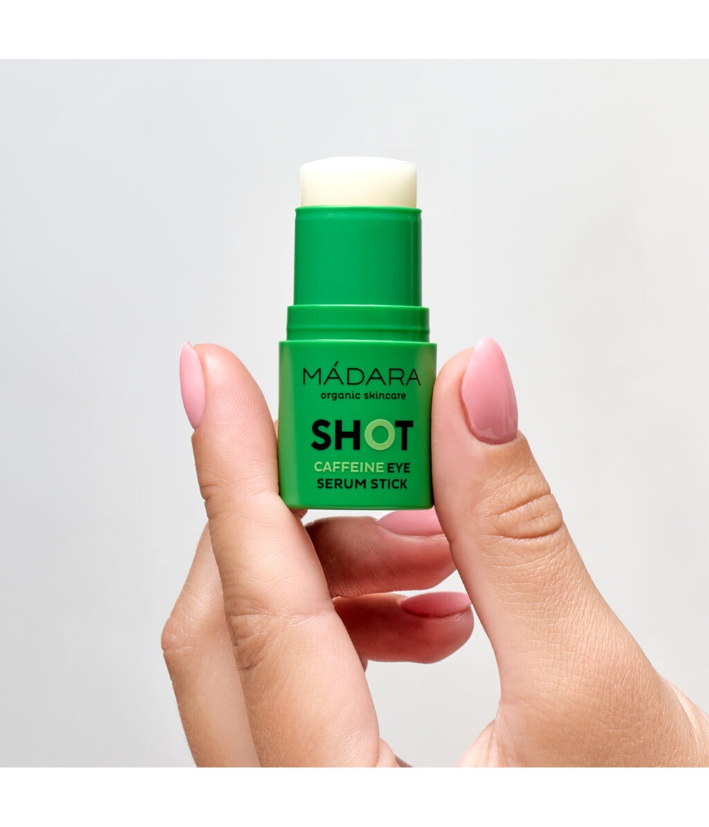Сыворотка-стик для кожи вокруг глаз Madara SHOT Caffeine Eye Serum Stick, с кофеином, охлаждающая, 6,5 г — фото 4