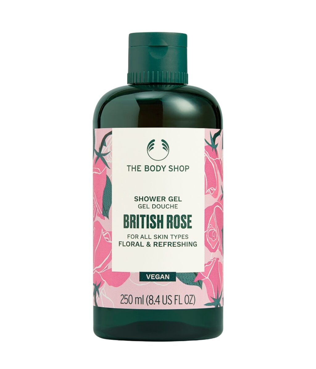 Гель для душа The Body Shop British Rose, с экстрактом розы и алоэ, 250 мл