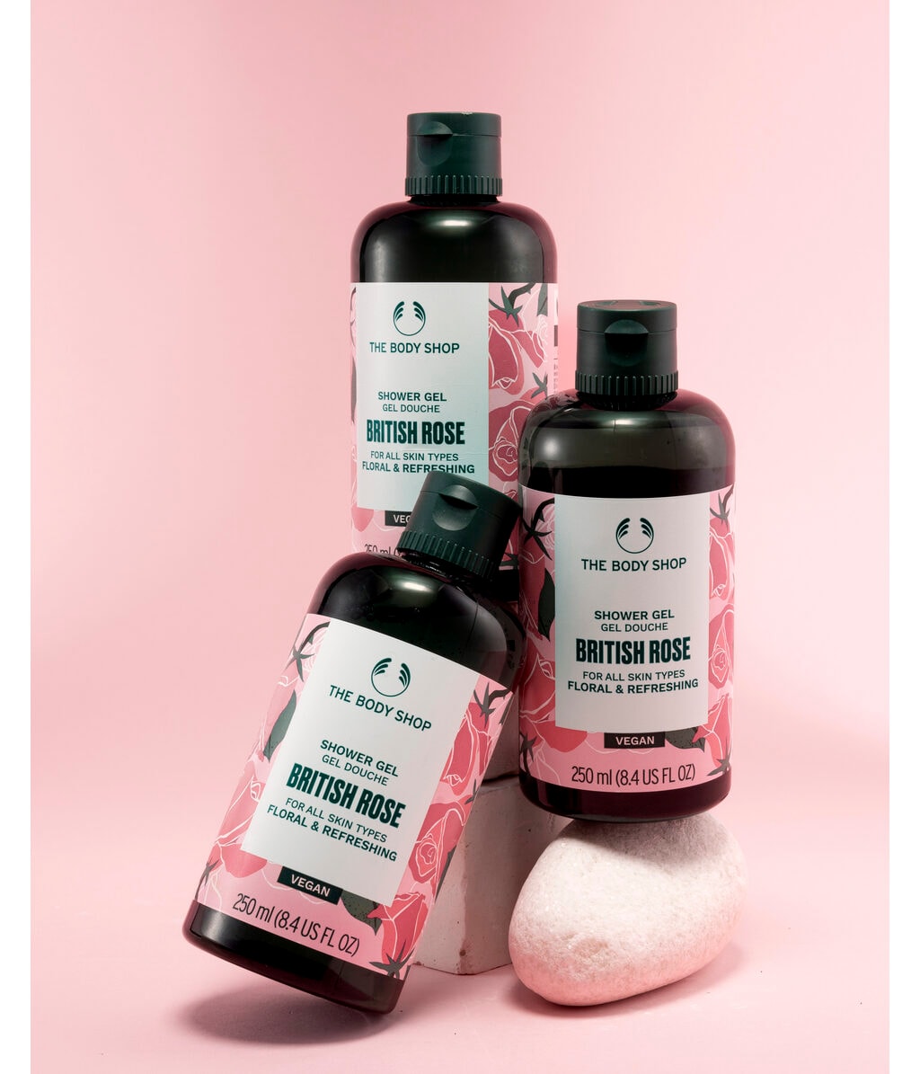 Гель для душа The Body Shop British Rose, с экстрактом розы и алоэ, 250 мл — фото 2