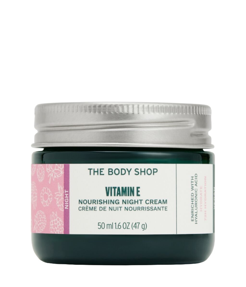 Ночной крем для лица The Body Shop Vitamin E Nourishing Night Cream увлажняющий, с витамином E, 50 мл