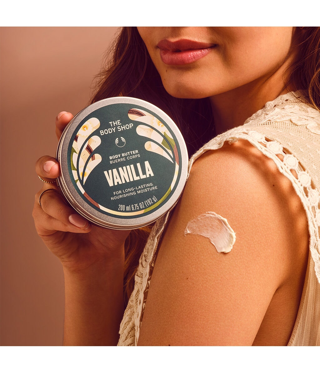 Баттер для тела The Body Shop Vanilla, увлажнение до 96 часов, ваниль, 200 мл — фото 2
