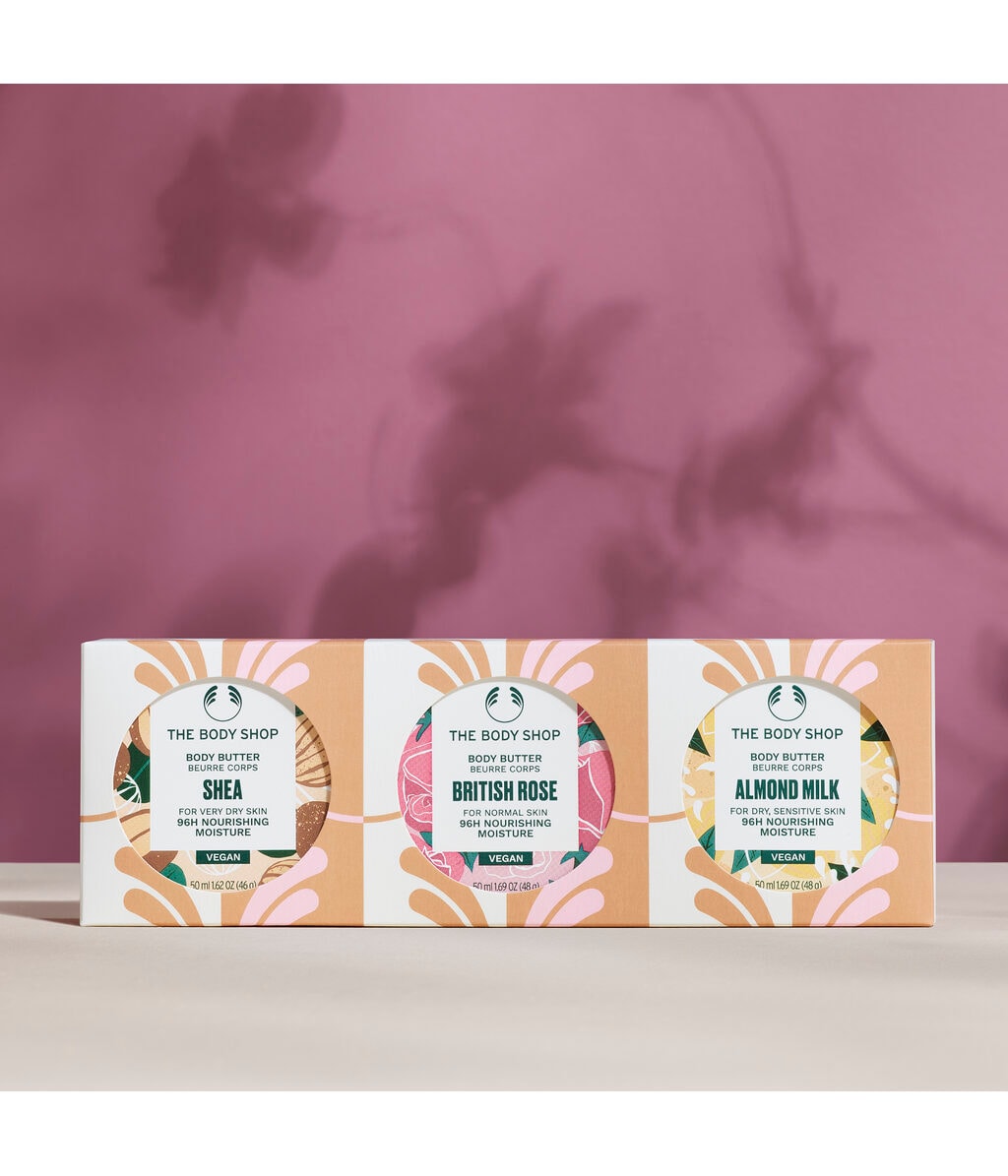 Набор баттеров для тела The Body Shop Body Butter Trio, с маслом ши — фото 2