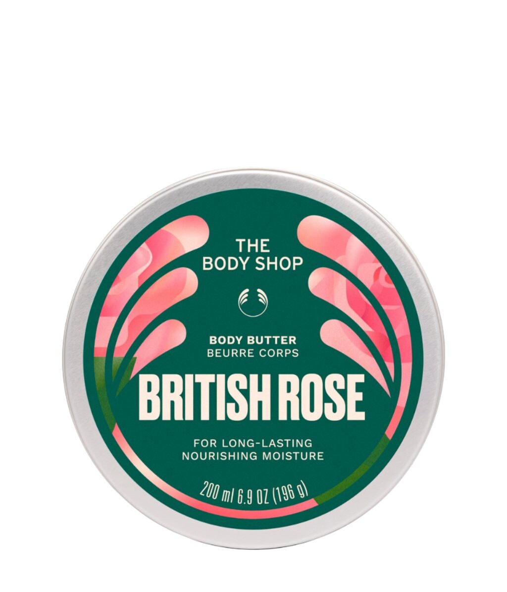 Баттер для тела The Body Shop British Rose, с экстрактом розы, для сухой кожи, 200 мл