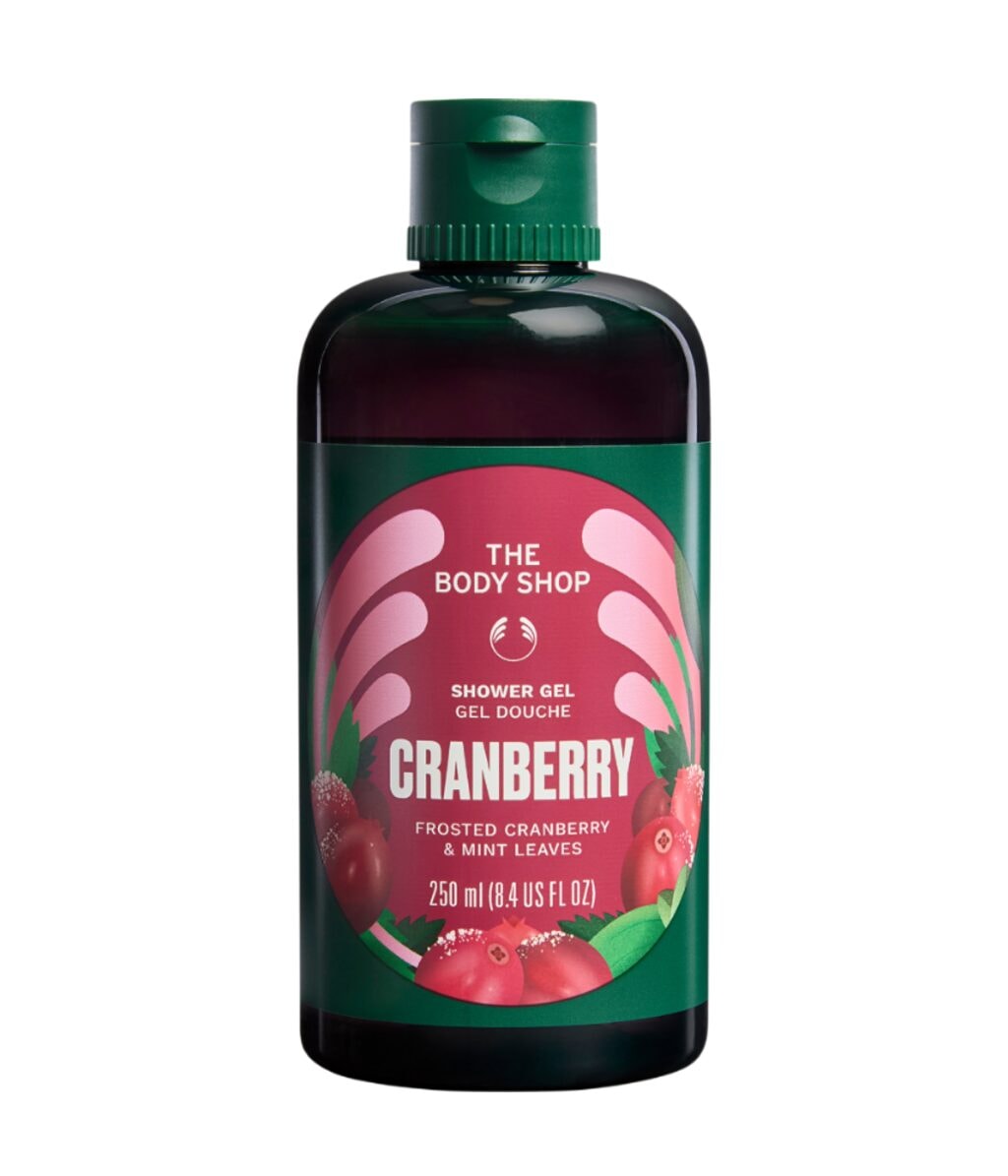 Гель для душа The Body Shop Cranberry & Mint, освежающий, 250 мл