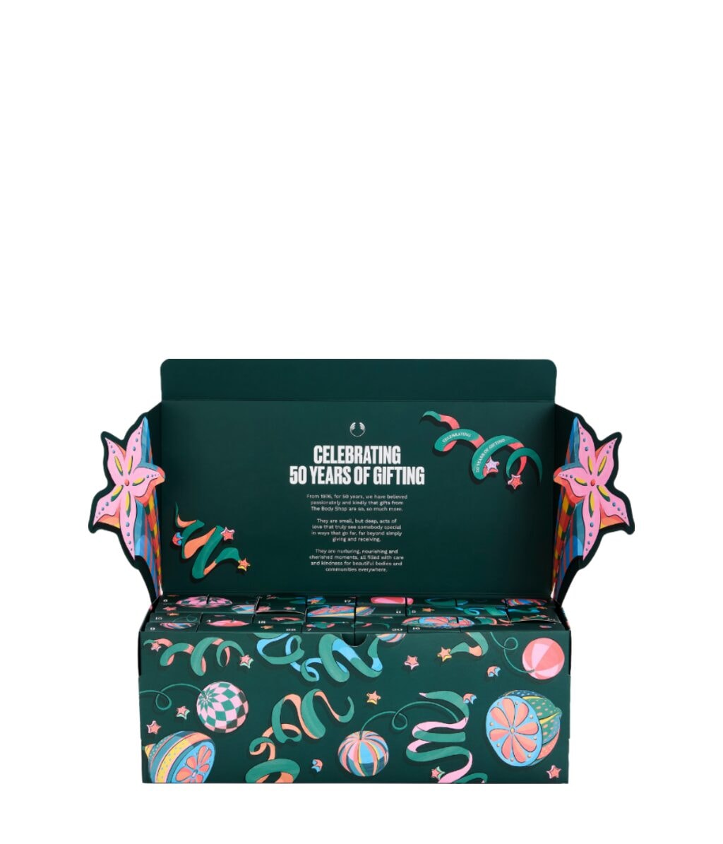 Адвент-календарь The Body Shop 2026, 24 средства для ухода за телом и лицом