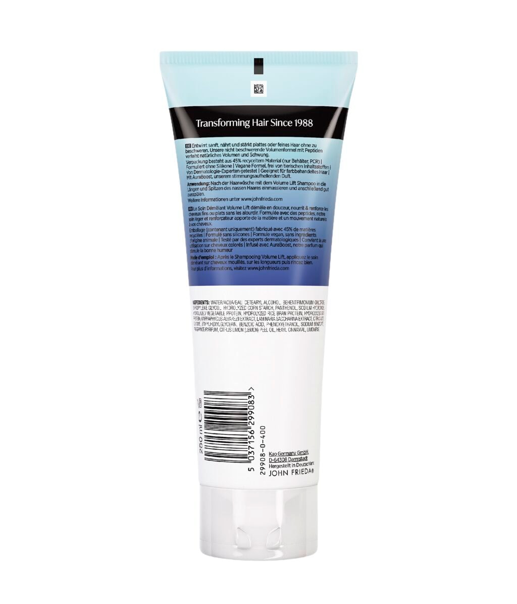 Кондиционер для волос John Frieda Volume Lift для объёма, для тонких волос, 250 мл — фото 2