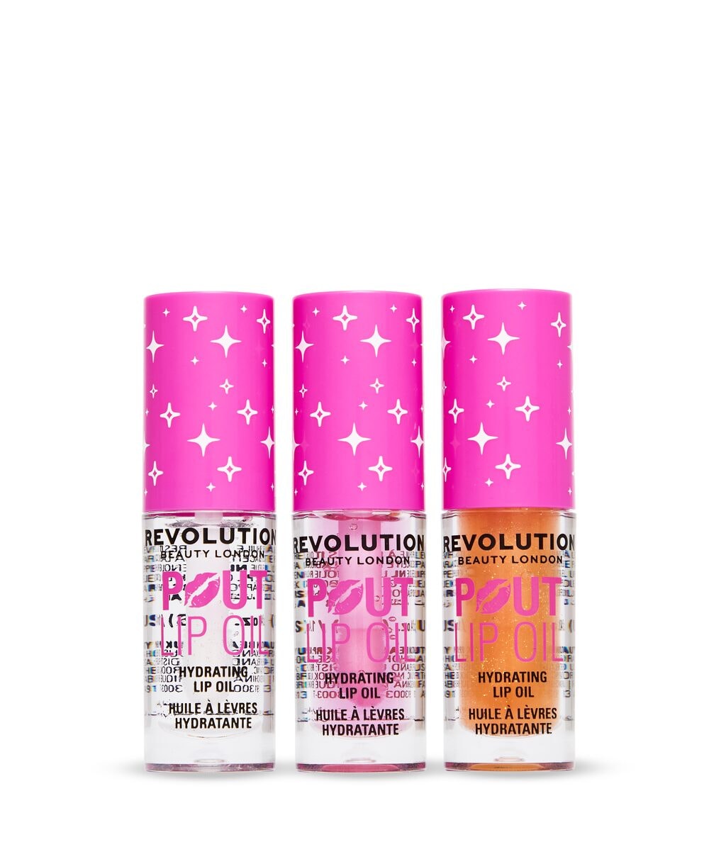 Набор для губ Revolution Juicy Pop Lip Trio, 3 масла для губ — фото 2