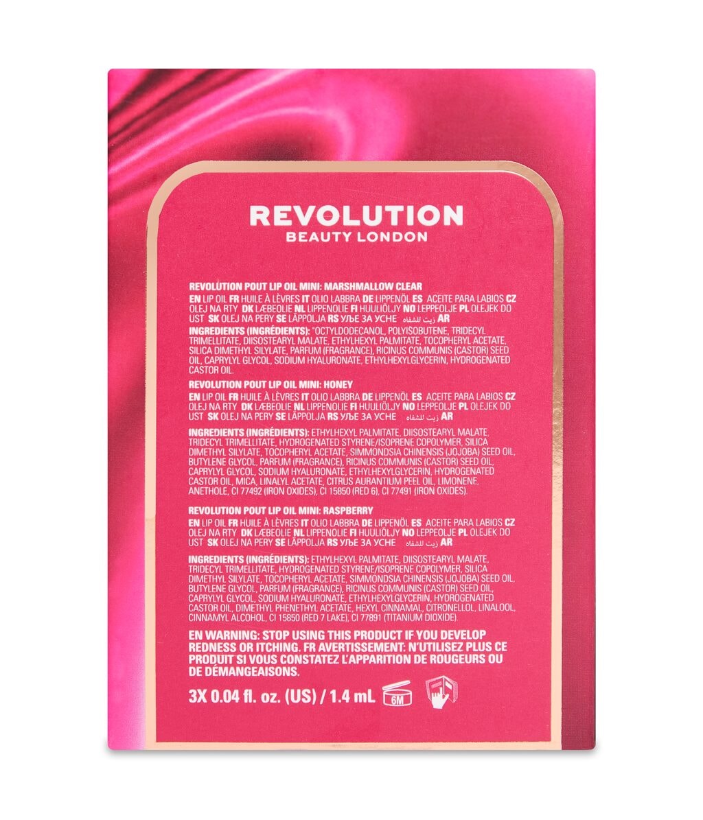 Набор для губ Revolution Juicy Pop Lip Trio, 3 масла для губ — фото 4