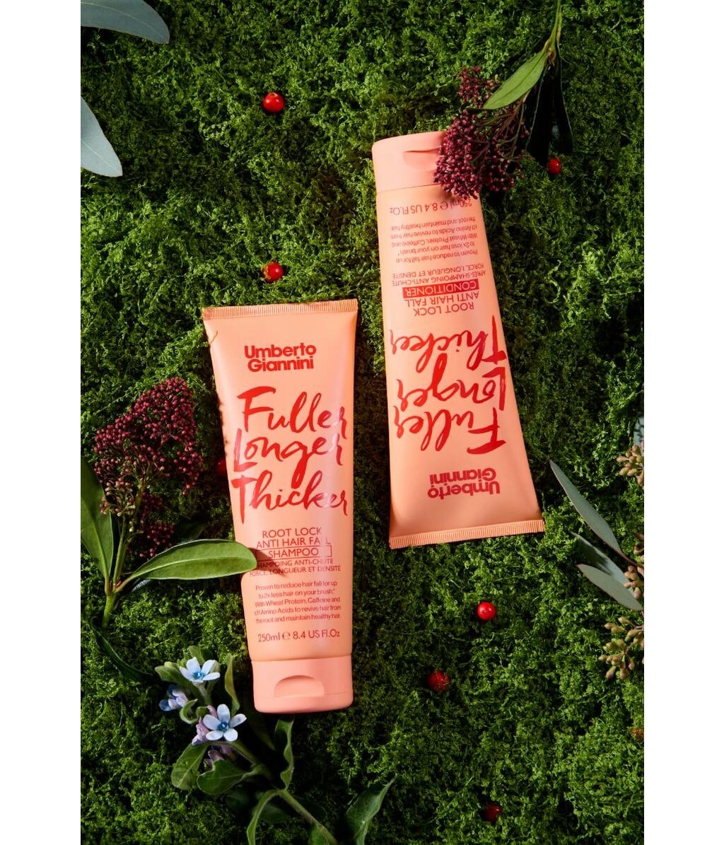 Шампунь Umberto Giannini Fuller Longer Thicker для густоты, против выпадения волос, 250 мл — фото 2