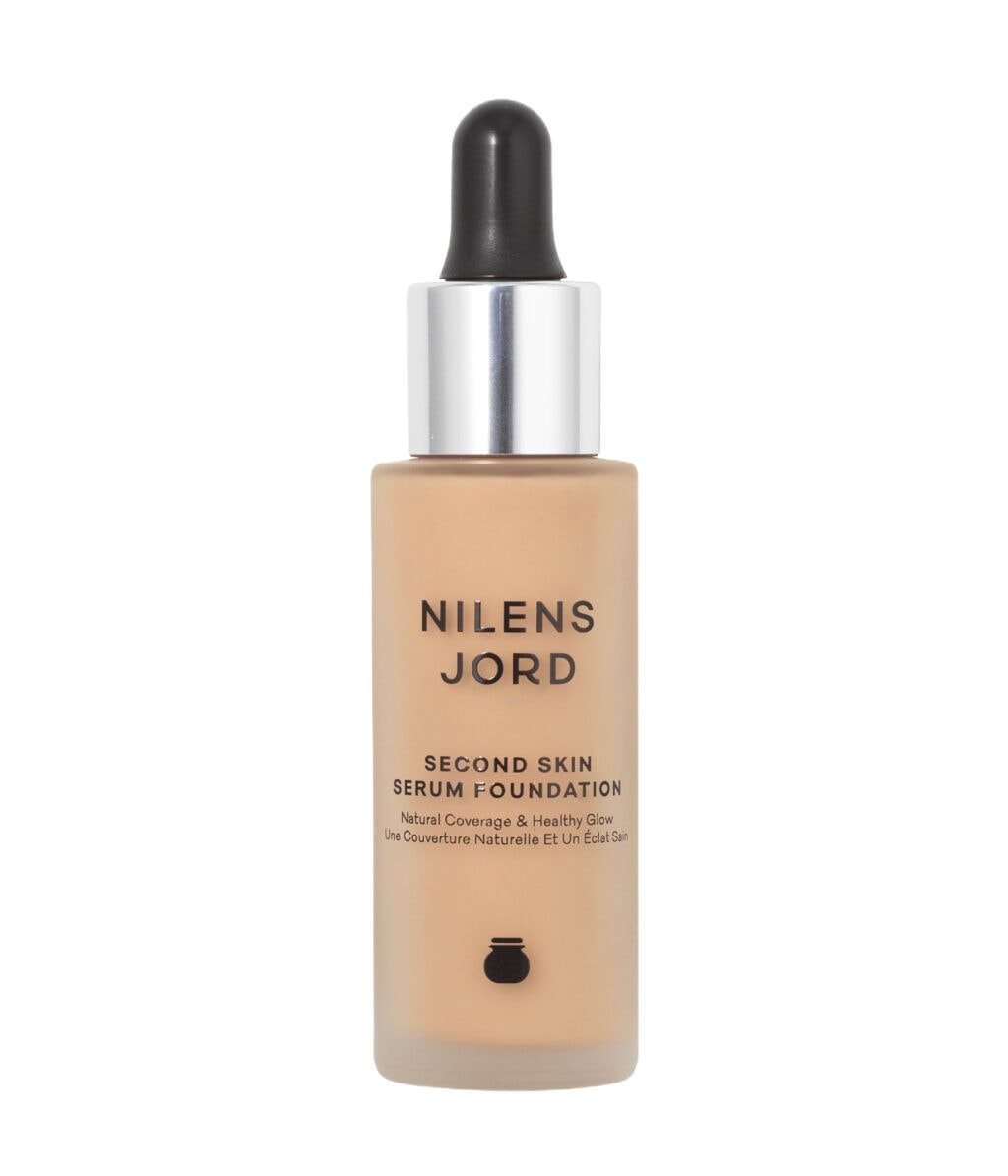 Тональная основа Nilens Jord Second Skin Serum 549 Beige, безмасляная, полуматовая, для чувствительной кожи, 28 мл