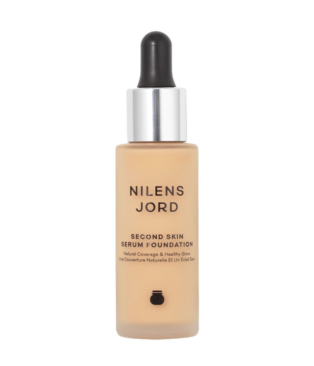 Тональная основа Nilens Jord Second Skin Serum 542 Nude, безмасляная, полуматовая, для чувствительной кожи, 28 мл