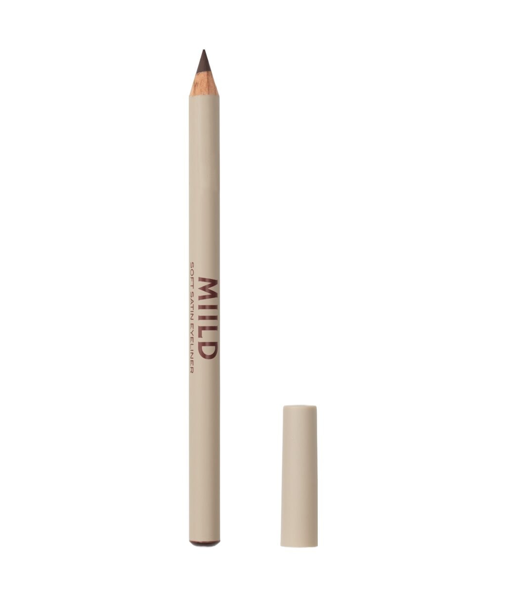 Подводка для глаз Miild Soft Satin Eyeliner стойкая, шелковистый финиш, оттенок 02 Brown Limpid