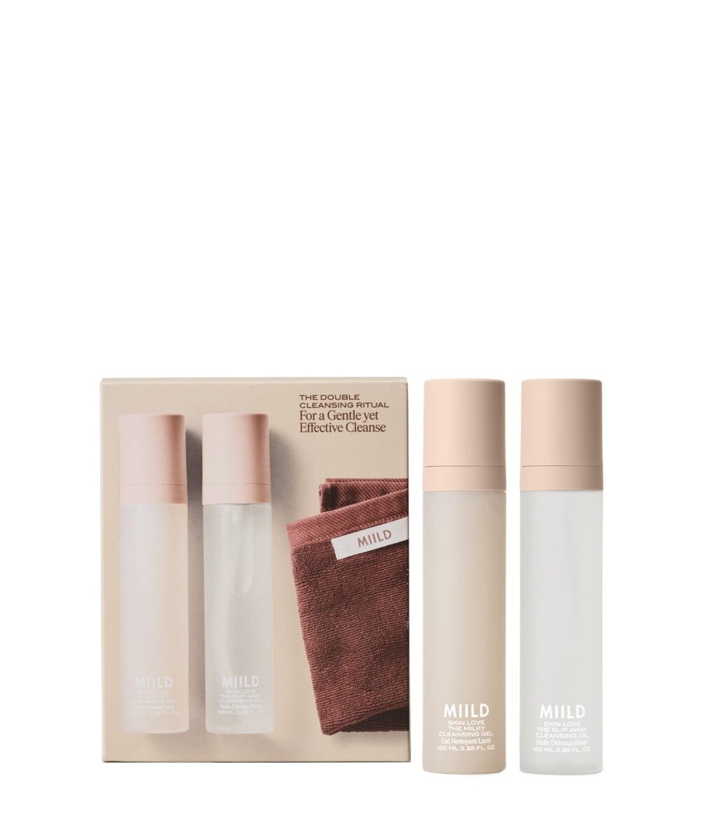 Набор для очищения лица Miild Skin Love The Double Cleansing Ritual Set, масло и гель, для чувствительной кожи, 200 мл