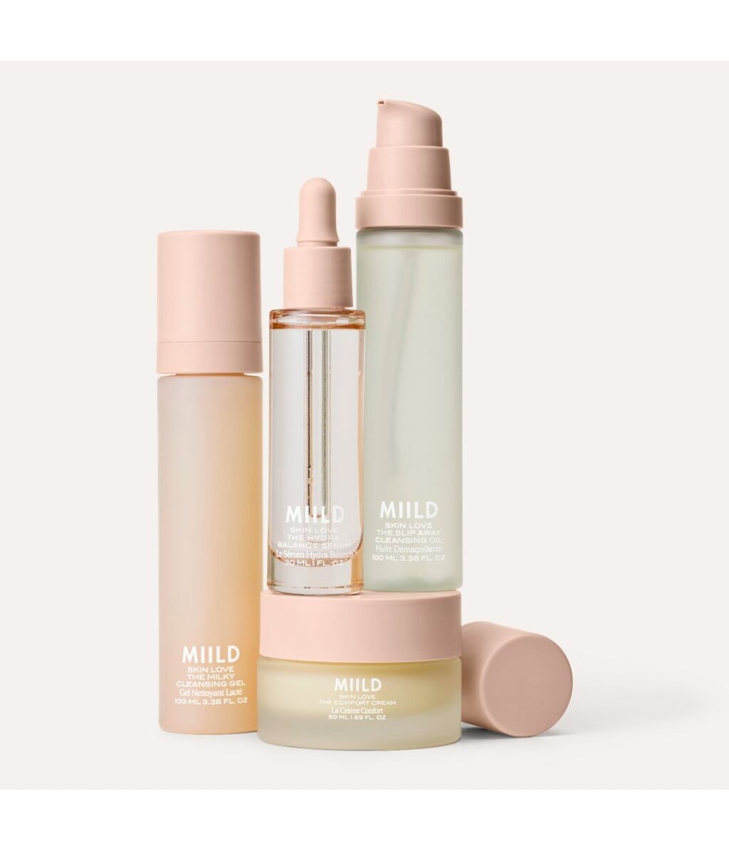 Набор для очищения лица Miild Skin Love The Double Cleansing Ritual Set, масло и гель, для чувствительной кожи, 200 мл — фото 6