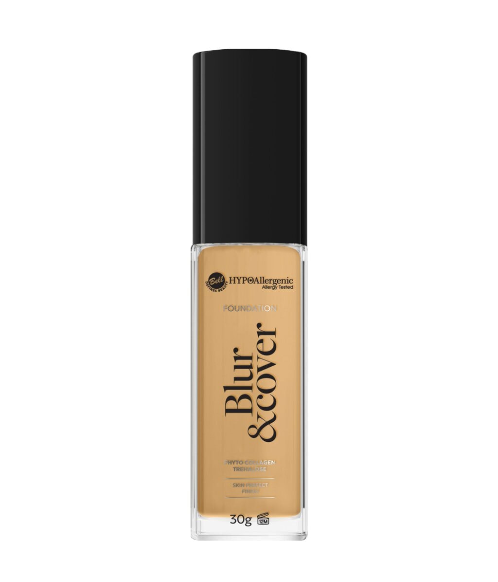 Тональная основа Bell Blur & Cover Foundation плотное покрытие, с эффектом сглаживания, оттенок 05 - Caramel