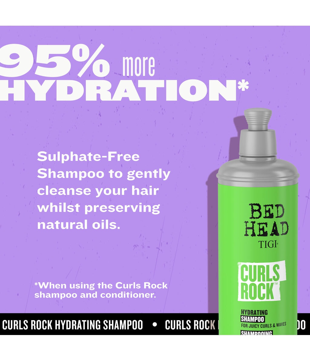 Шампунь TIGI Bed Head Curls Rock увлажняющий, для вьющихся волос, 400 мл — фото 4