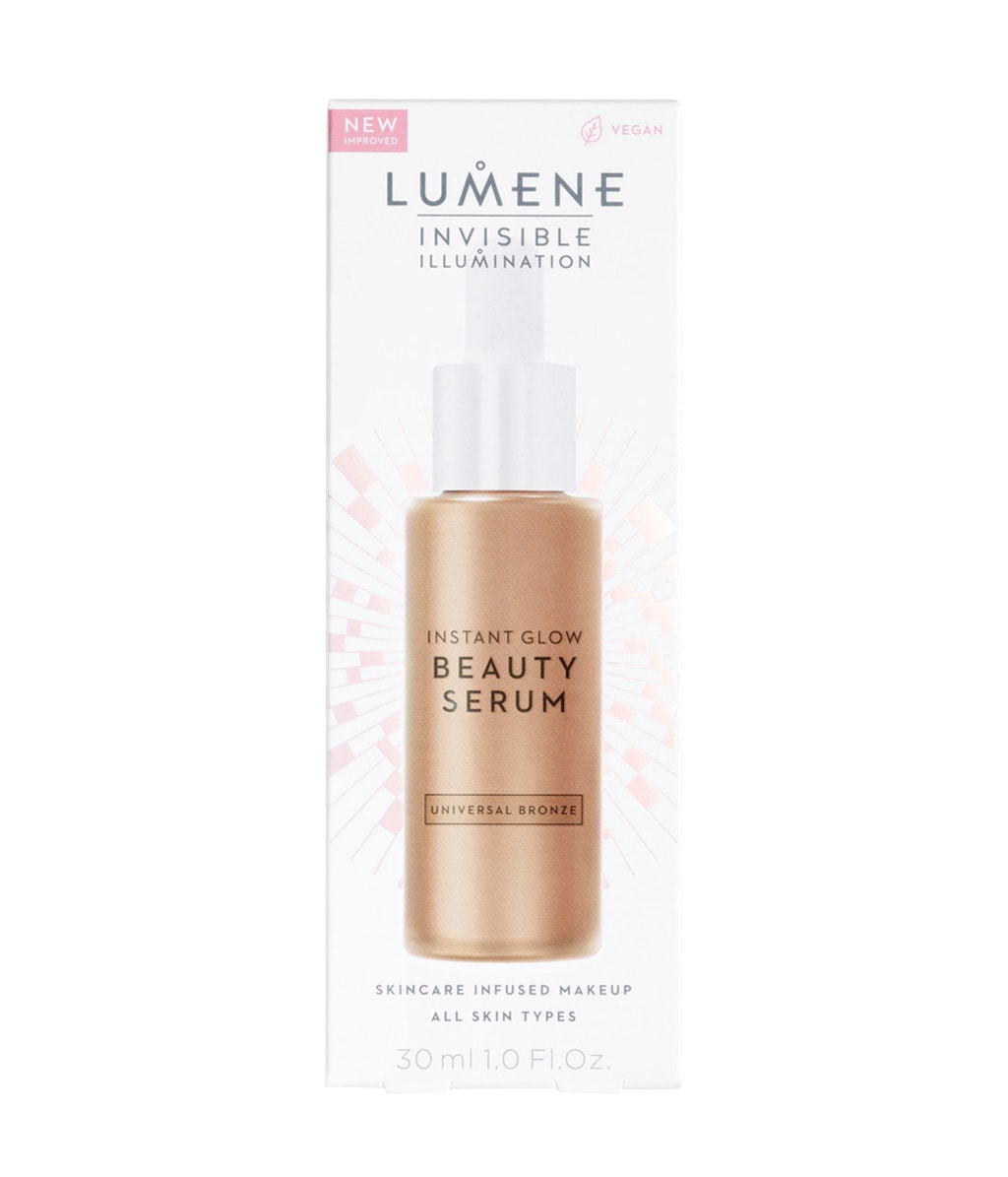 Тональная сыворотка Lumene Invisible Illumination Glow Beauty Serum, лёгкое покрытие, тон Universal Bronze, 30 мл — фото 2