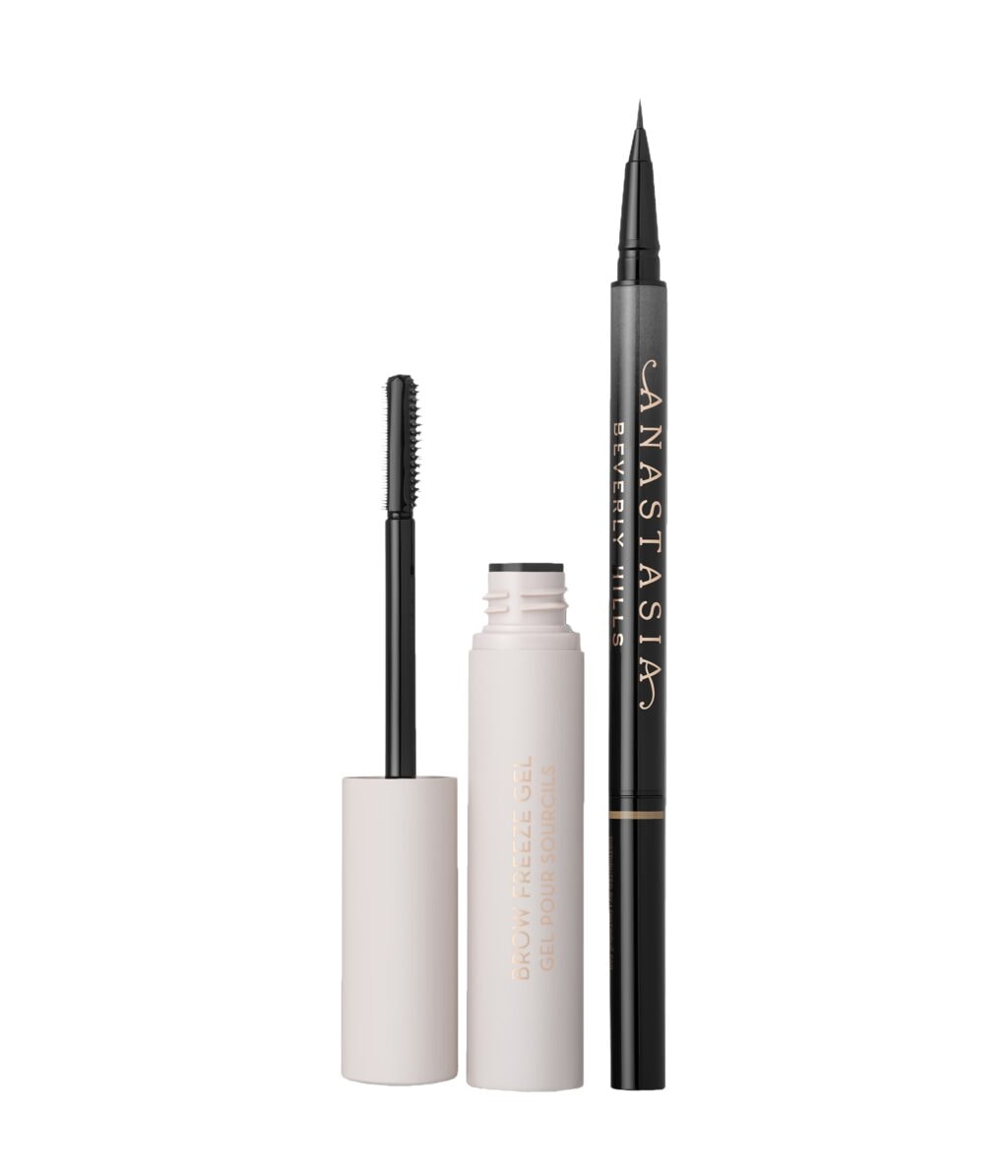 Набор для бровей Anastasia Beverly Hills Frozen & Fuller-Looking Brow Duo для объёма и фиксации, оттенок Dark Brown
