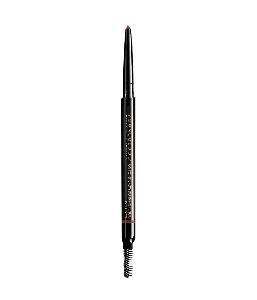 Карандаш для бровей Youngblood On Point Brow Defining Pencil, матовый, с витаминами E и C, оттенок Soft Brown, 0,35 г