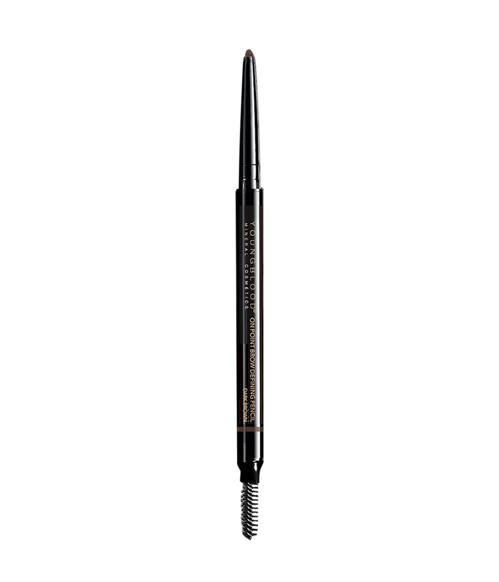 Карандаш для бровей Youngblood On Point Brow Defining Pencil, матовый, с витаминами E и C, оттенок Dark Brown, 0,35 г