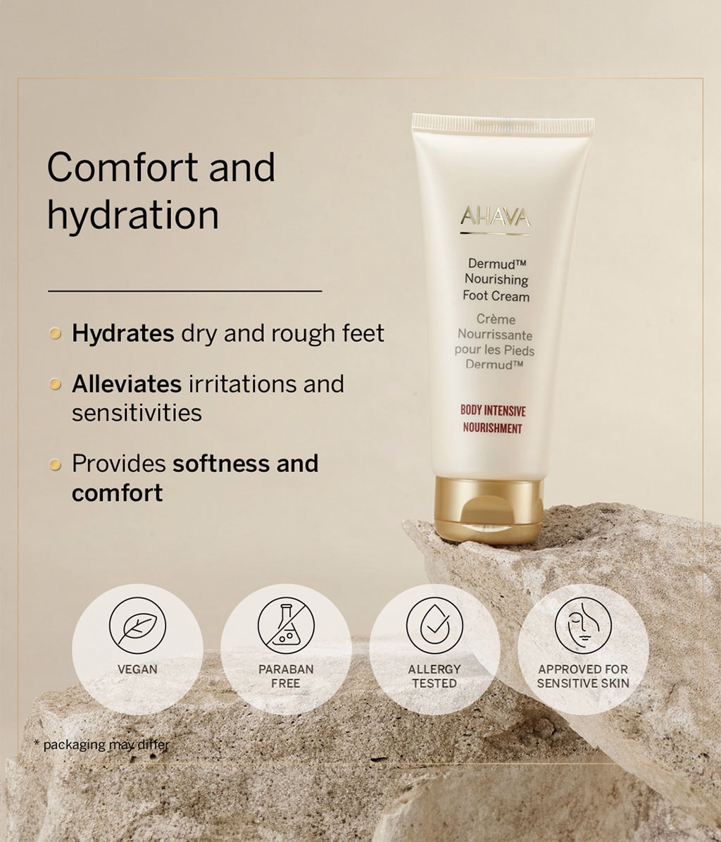 Крем для стоп AHAVA Dermud Intensive, с грязью Мёртвого моря, для сухой кожи, 100 мл — фото 5