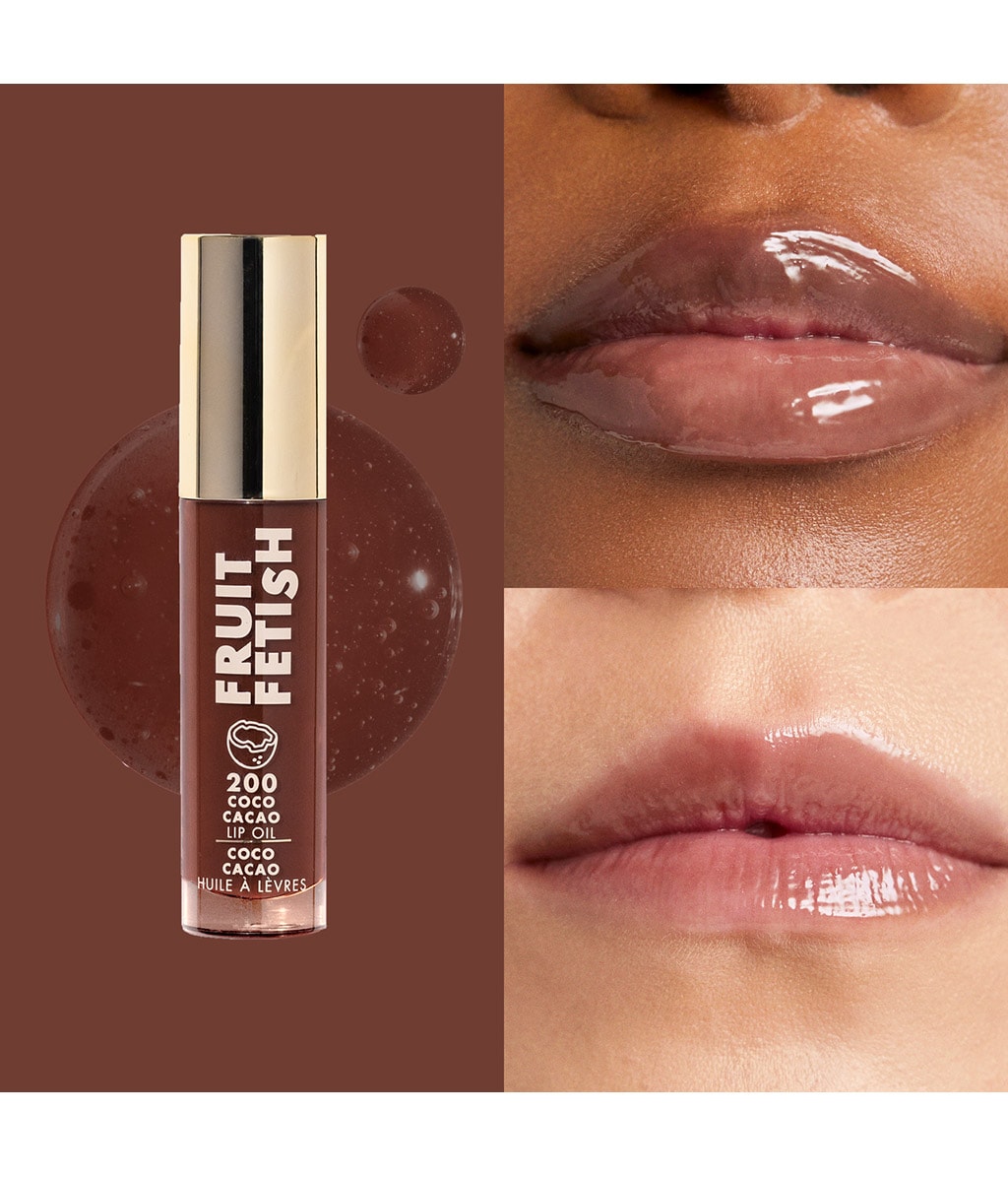 Масло для губ Milani Fruit Fetish Lip Oil увлажняющее, нелипкое, оттенок 200 Coco Cacao, 4 мл — фото 4