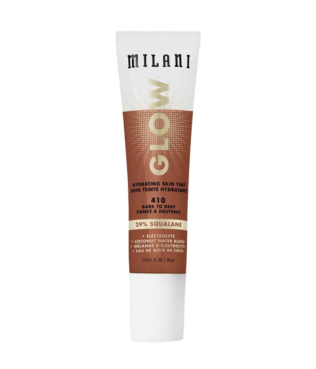 Тональный флюид Milani Glow Hydrating Skin Tint увлажняющий, с естественным сиянием, оттенок 410 Dark to Deep, 33 мл