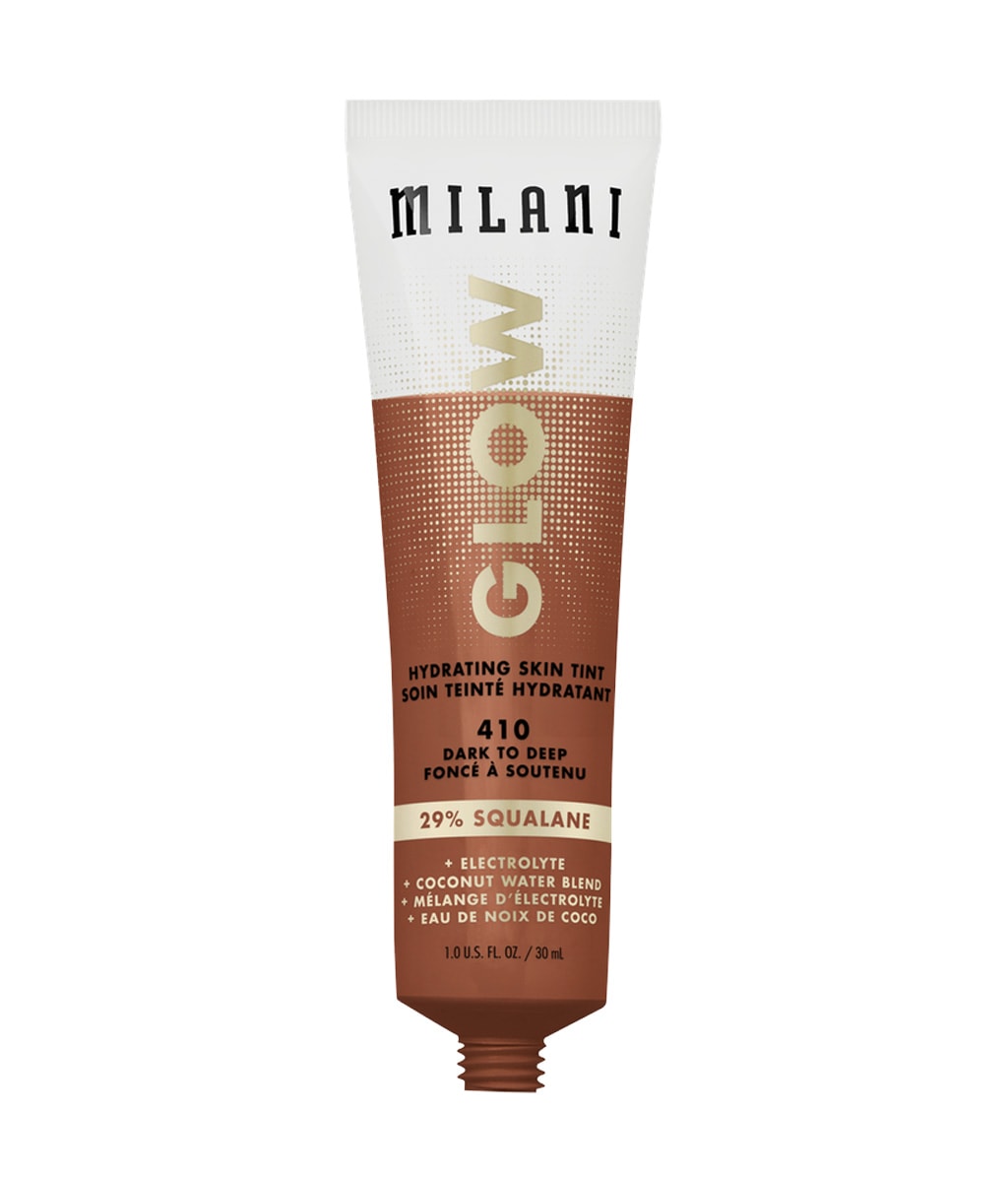 Тональный флюид Milani Glow Hydrating Skin Tint увлажняющий, с естественным сиянием, оттенок 410 Dark to Deep, 33 мл — фото 2