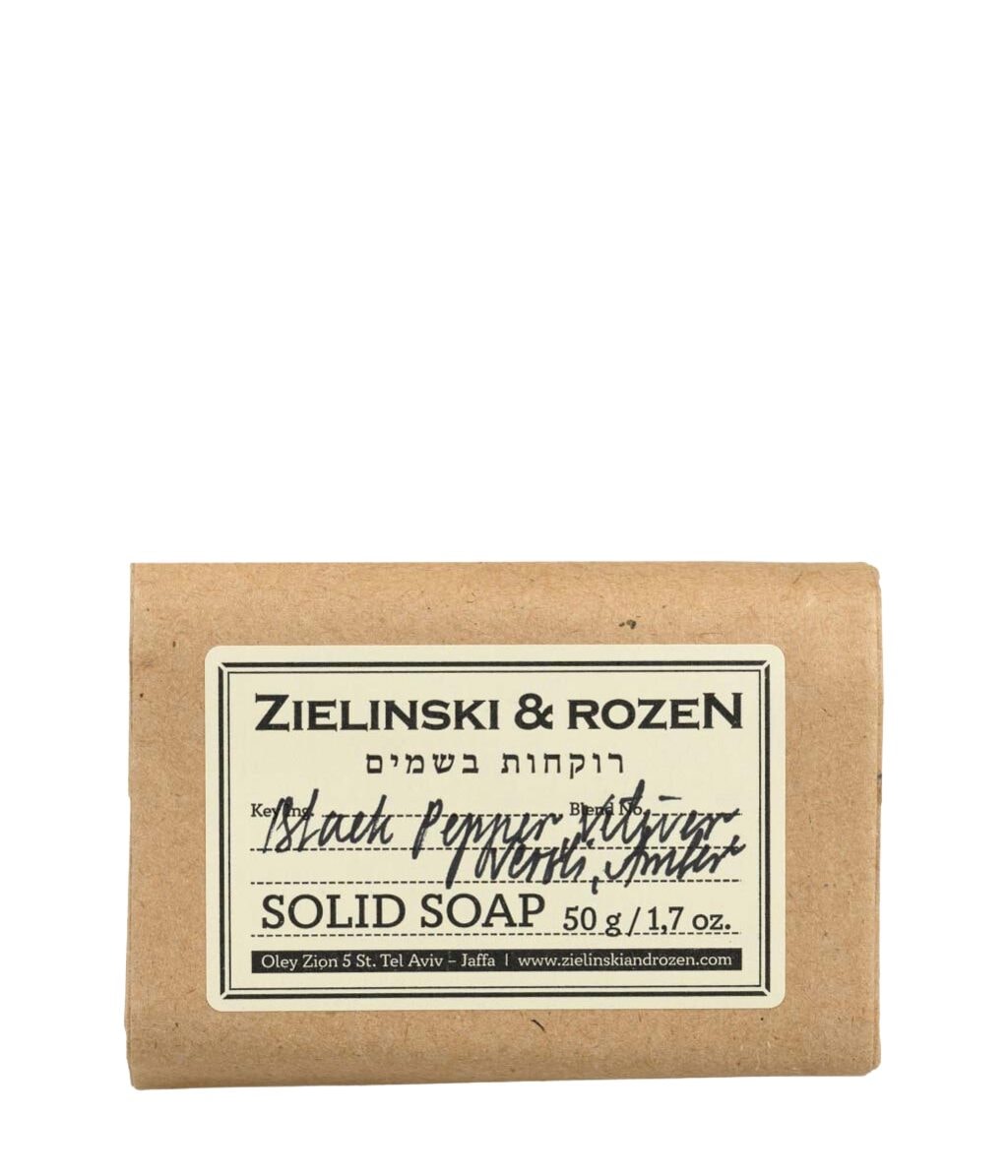 Мыло Zielinski & Rozen Black Pepper, Vetiver, Neroli, Amber, кусковое, 75 г