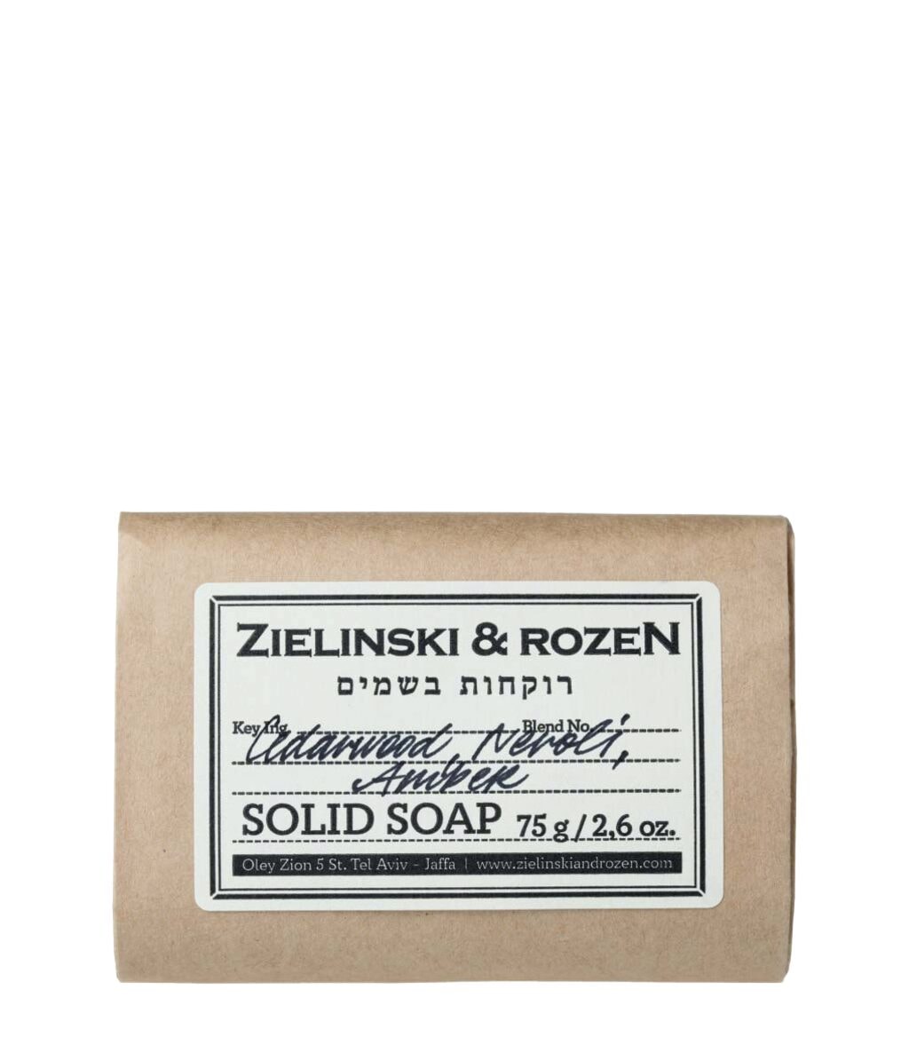 Мыло Zielinski & Rozen Cedarwood, Neroli, Amber, кусковое, 75 г