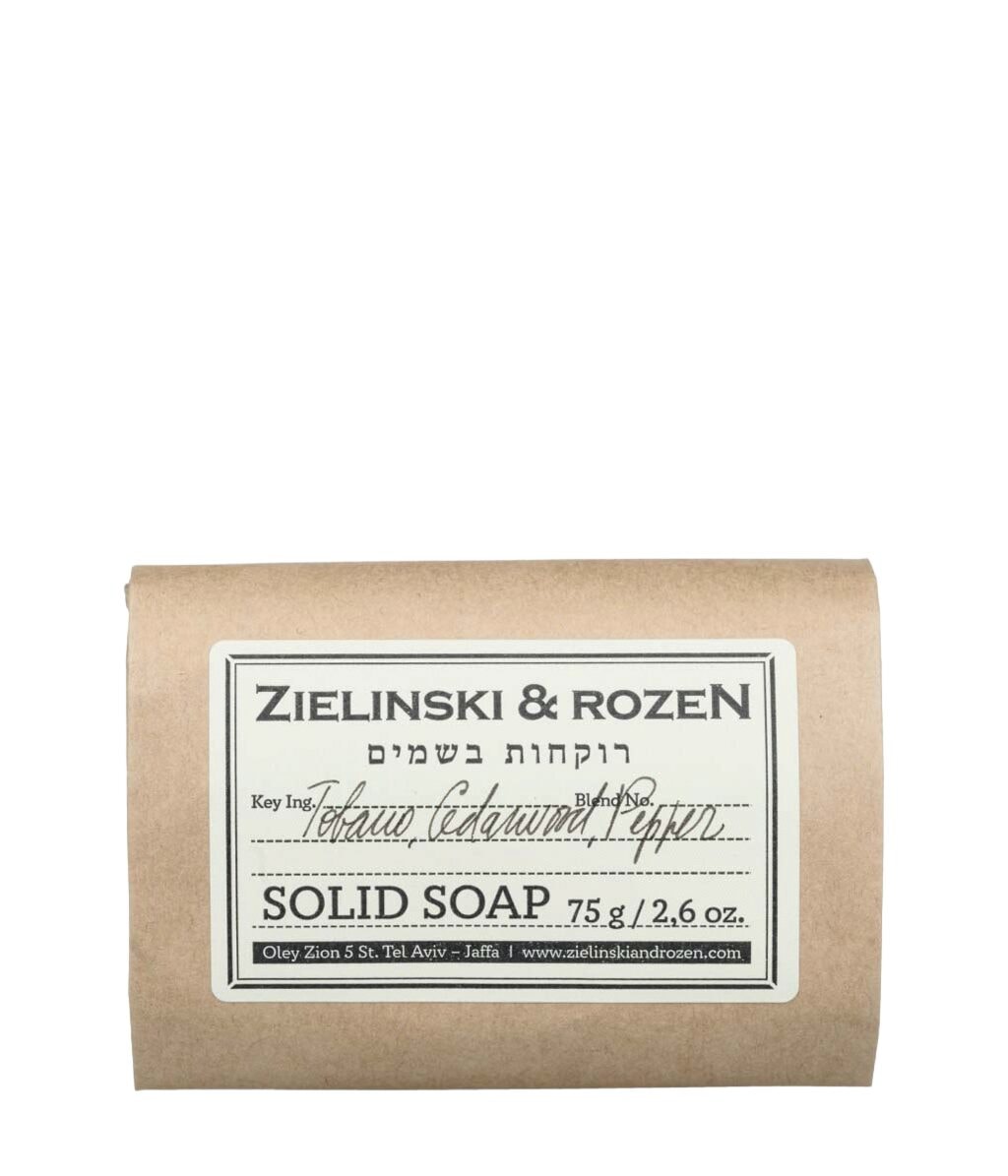 Мыло Zielinski & Rozen Tobacco, Cedarwood, Pepper, кусковое, 75 г