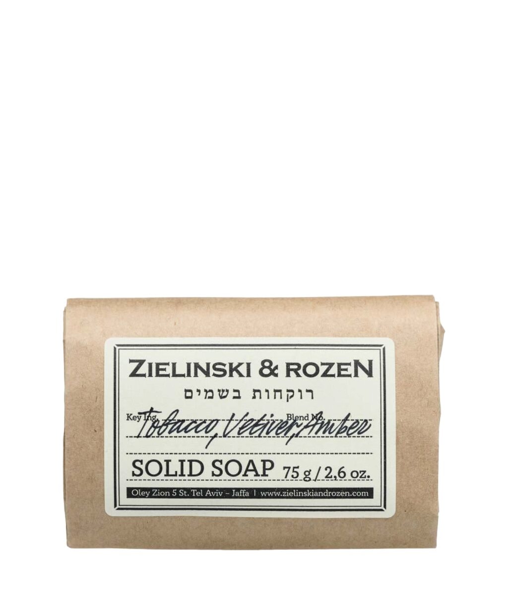 Мыло Zielinski & Rozen Tobacco, Vetiver, Amber, кусковое, 75 г
